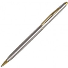 Ручка металлическая шариковая "серебро" в пенале